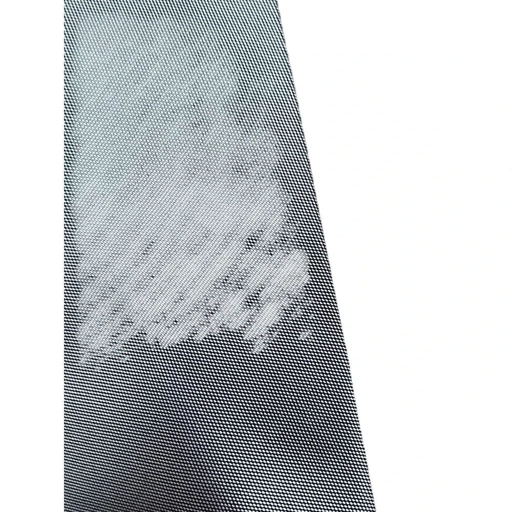 Vintage Gucci Mens Silk Necktie Grey Blue Textured Woven Designer Tie Italy I10